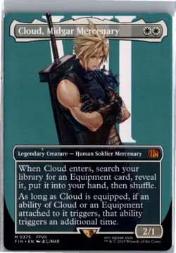 Cloud, Midgar Mercenary (Borderless) M FINAL FANTASY 375 NM - Image 1