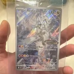 Sealed! Pokemon N's Reshiram 167/159 Journey Together Illustration Rare Stamped - Image 5