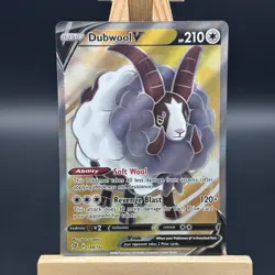Dubwool V 188/192 Ultra Rare Holo Rebel Clash Pokemon NM - Image 1