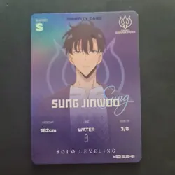 Sung Jinwoo PM* SL2E-01 Mapniverse NM Extremely rare Solo Leveling card - Image 1