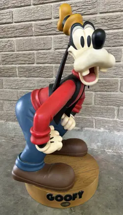 Vintage 90s Disney 24” Goofy Big Figure Statue Resin Display With Base RARE - Image 1