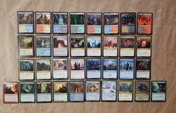 MTG Commander Tribal Lot of 34 'Gate' Non-Basic Land Card Collection (LP to NM) - Image 1