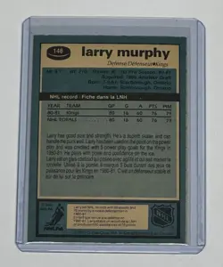 Larry Murphy 1981-82 O-Pee-Chee Hockey #148 Los Angeles Kings RC Rookie Card - Image 2