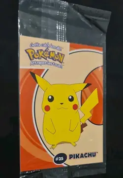 SEALED Pikachu Pokemon Stadium Tip Card Danone 2000 - Image 2