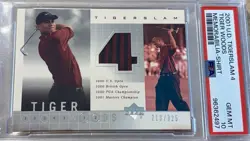 2001 Tiger Woods TIGERSLAM 4 Upper Deck Employee Exclusive PSA 10 GEM MINT - Image 1