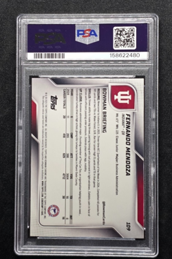 2025 Bowman U Chrome Fernando Mendoza #109 1st Bowman PSA 10 Gem Mint - Raiders - Image 2