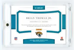 2024 NATIONAL TREASURES CROSSOVER ROOKIE PATCH AUTO GOLD BRIAN THOMAS JR. RC /10 - Image 2