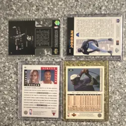 Upper Deck Collector's Choice Michael Jordan/Scottie Pippen 4-Card Lot 1993-94 - Image 2