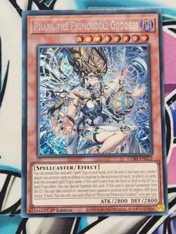 YUGIOH CORI-EN022 Phara the Primordial Goddess Secret Rare 1ST EDITION - Image 1