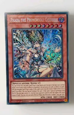 CORI-EN022 Phara the Primordial Goddess Secret Rare 1st Edition YuGiOh - Image 1
