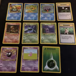 German Pokemon Fossil Lot 11 Cards - Image 1