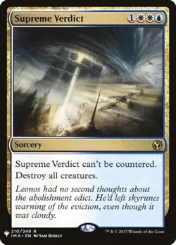 Supreme Verdict - Light Play MTG Mystery Booster - Image 1