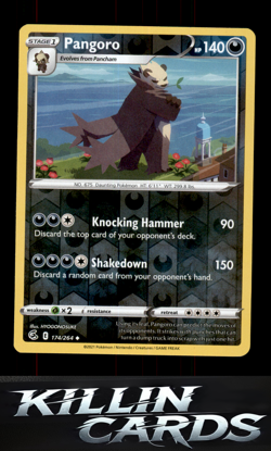 Reverse Holofoil Pangoro 174/264 Pokemon Uncommon SWSH08: Fusion Strike Card NM - Image 1