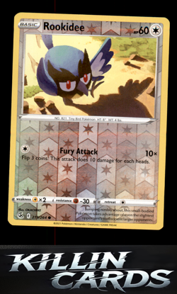 Reverse Holofoil Rookidee 219/264 Pokemon Common SWSH08: Fusion Strike Card NM - Image 1