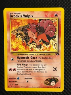 Pokemon TCG Pokemon Brock's Vulpix Uncommon Regular - Image 1