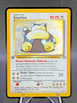 Snorlax 11/64 1st Edition Holo Foil ITALIAN Jungle WoTC Vintage Pokemon TCG LP - Image 1