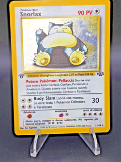 Snorlax 11/64 1st Edition Holo Foil ITALIAN Jungle WoTC Vintage Pokemon TCG LP - Image 2
