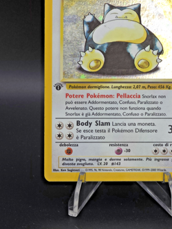 Snorlax 11/64 1st Edition Holo Foil ITALIAN Jungle WoTC Vintage Pokemon TCG LP - Image 4