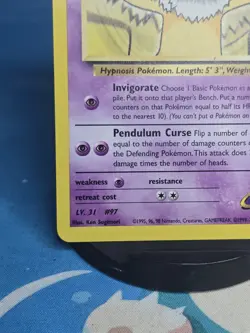Sabrina's Hypno Gym Challenge 56/132 Uncommon Regular Unlimited Pokemon Card - Image 2