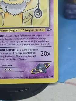 Sabrina's Hypno Gym Challenge 56/132 Uncommon Regular Unlimited Pokemon Card - Image 3