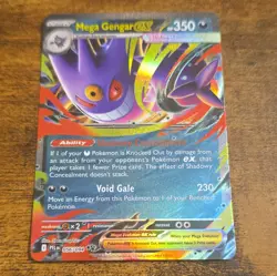 Mega Gengar EX 056/094 Me02: Phantasmal Flames 350 HP Holo Double Rare Eng - Image 1