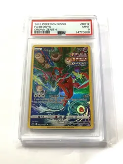 2023 Pokemon SWSH FA/DEOXYS CROWN ZENITH #GG12 PSA 9 🔥 - Image 1