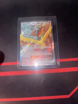 Pokemon TCG Team Rockets Moltres EX#208/182 Destined Rivals Stamped - Image 1