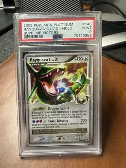 Pokemon TCG Supreme Victors Rayquaza C LV.X Holo 146/147 PSA 9 (2009) - Image 1