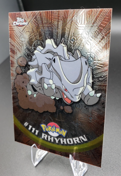 2000 Topps Chrome Series 2 - Pokemon Rhyhorn #111 - Image 3