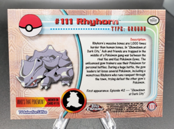 2000 Topps Chrome Series 2 - Pokemon Rhyhorn #111 - Image 4
