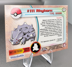 2000 Topps Chrome Series 2 - Pokemon Rhyhorn #111 - Image 5
