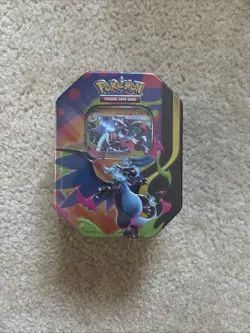 Pokemon TCG Mega Charizard x EX Tin Factory Sealed New - Image 1