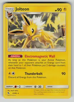 Jolteon 23/68 Rare Hidden Fates Pokemon vLP - Image 1