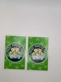 Pokemon 1998 Green Poker Deck Hitmonchan Hitmonlee 7 & 10 of Hearts - Image 2