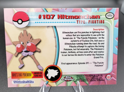 2000 Topps Chrome Series 2 - Pokemon Hitmonchan #107 - Image 4