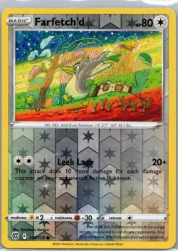 Pokemon TCG Farfetchd 115/172 Brilliant Stars Rev Holo NM - Image 1