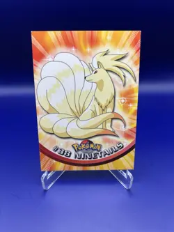 Pokemon Topps Ninetales #38 TV Animation Edition Blue Label Non Holo English LP - Image 2