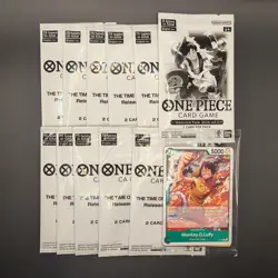 One Piece TCG OP-16 Release Event Pack Lot x10 + P-135 Luffy Welcome Pack 2026 - Image 1