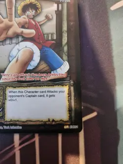 2005 ONE PIECE BANDAI'S CCG THE QUEST BEGINS LUFFY WITH A STRAW HAT LP - Image 5