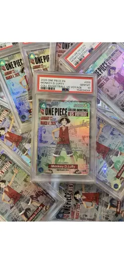 2026 One Piece EN College Basketball US Voyage #055 Monkey D Luffy PSA 10 - Image 1
