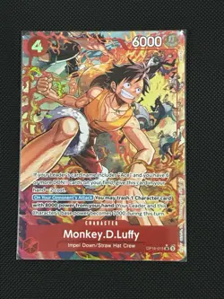 OP16-015 Monkey D Luffy ALT ART One Piece TCG The Time of Battle English SR #1 - Image 1