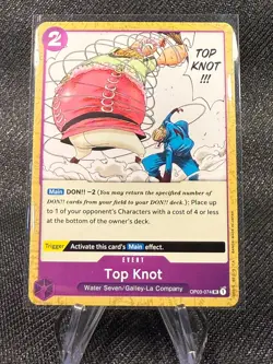 Top Knot OP03-074 Pillars of Strength UC One Piece TCG NM - Image 1