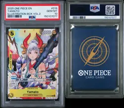 2025 ONE PIECE PROMOS ILLUSTRATION BOX VOL.2 #016 YAMATO PSA 10 - Image 3