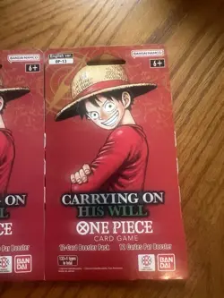 One Piece TCG OP-13 Carrying On His Will Sleeved Booster Pack Lot of 4 English - Image 5