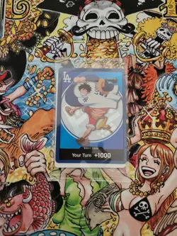 2026 ONE PIECE LA DODGERS MONKEY D LUFFY DON CARD PROMO 7/2/26 SEALED WOW! - Image 1