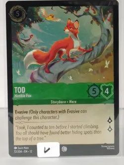 Tod - Nimble Fox - foil - Wilds Unknown #72 - LORCANA - NM - V - Image 5