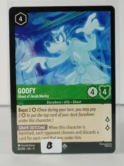 Goofy - Ghost of Jacob Marley - Super Rare - Winterspell #83 - LORCANA -B - Image 5