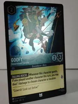 Goofy - Determined Traveler - foil - Wilds Unknown #189 - LORCANA - NM - U Pick - Image 1