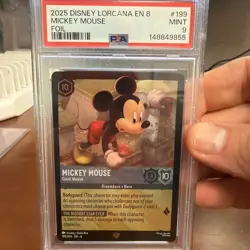 Disney Lorcana TCG Reign of Jafar Mickey Mouse Giant Mouse Legendary🔥📈PSA 9 - Image 1