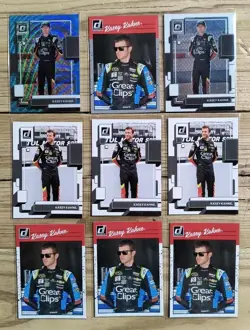 2023 Donruss Kasey Kahne Collection Lot 9 NASCAR cards Optic Prizm Holo Racing - Image 1